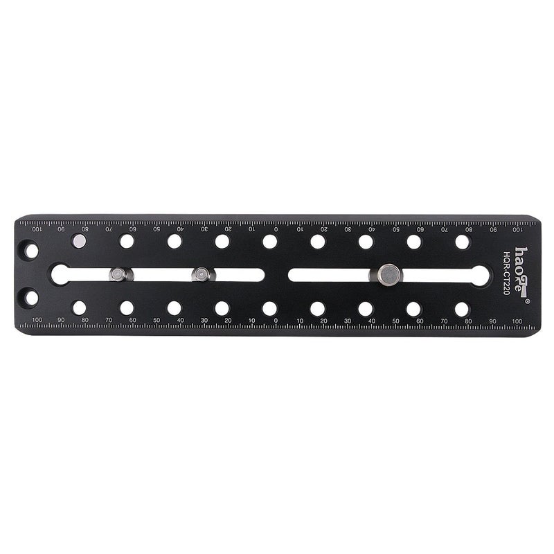 Haoge 220mm Camera Long Sliding Quick Release Plate for Cartoni Focus, Focus 8S, Focus HD, e-Focus, Lambda 10, HiDV, Smarthead, Spinhead, Alfa, Alfa II, Action Pro, Status Pro Tripod Video Fluid Head - Image 4